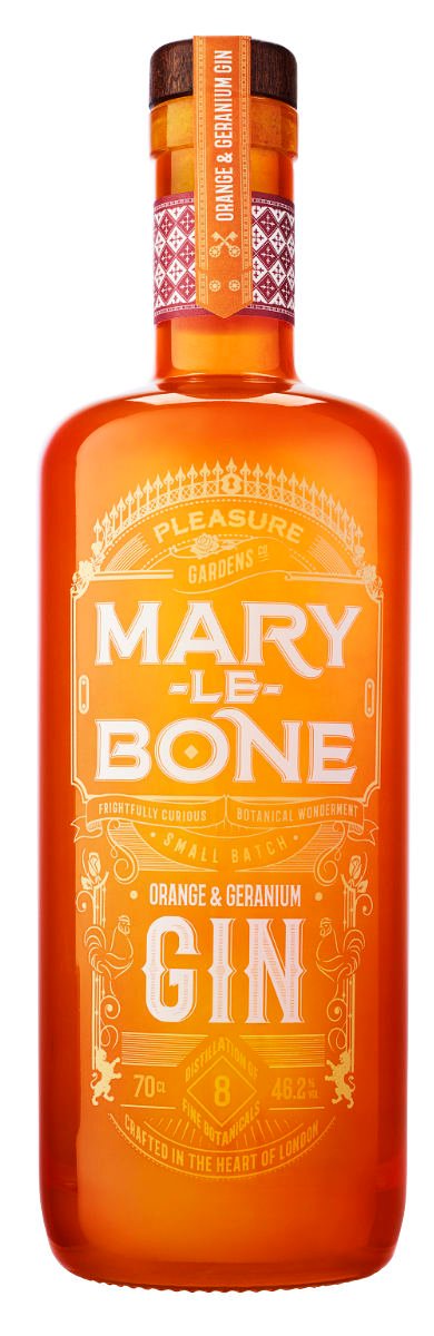 MaryLeBone Orange & Geranium Gin af The Pleasure Gardens Distilling Company | England